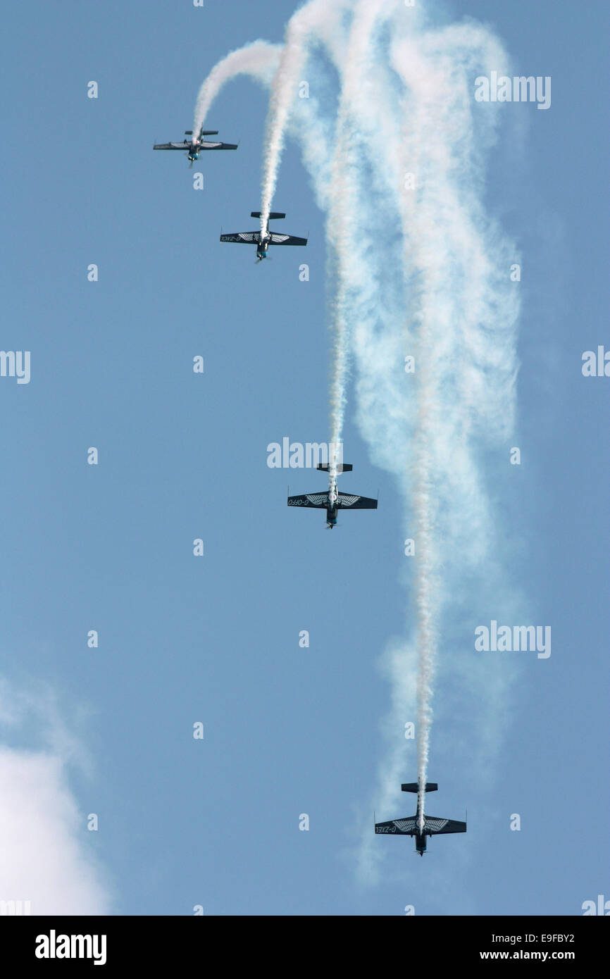Formation air display at Biggin Hill air show Stock Photo Alamy