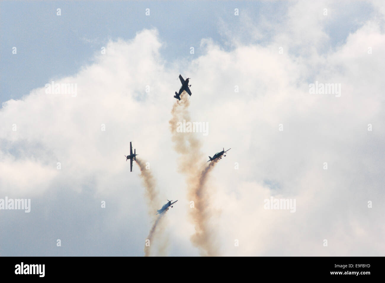 Aerial display at Biggin Hill air show Stock Photo Alamy
