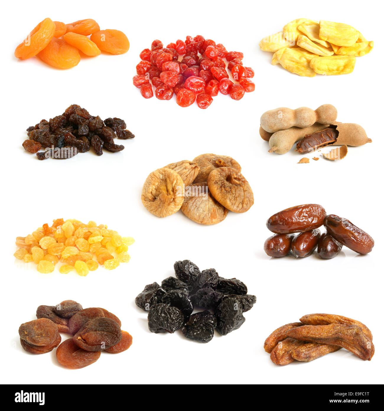 Dried fruit collection Stock Photo Alamy
