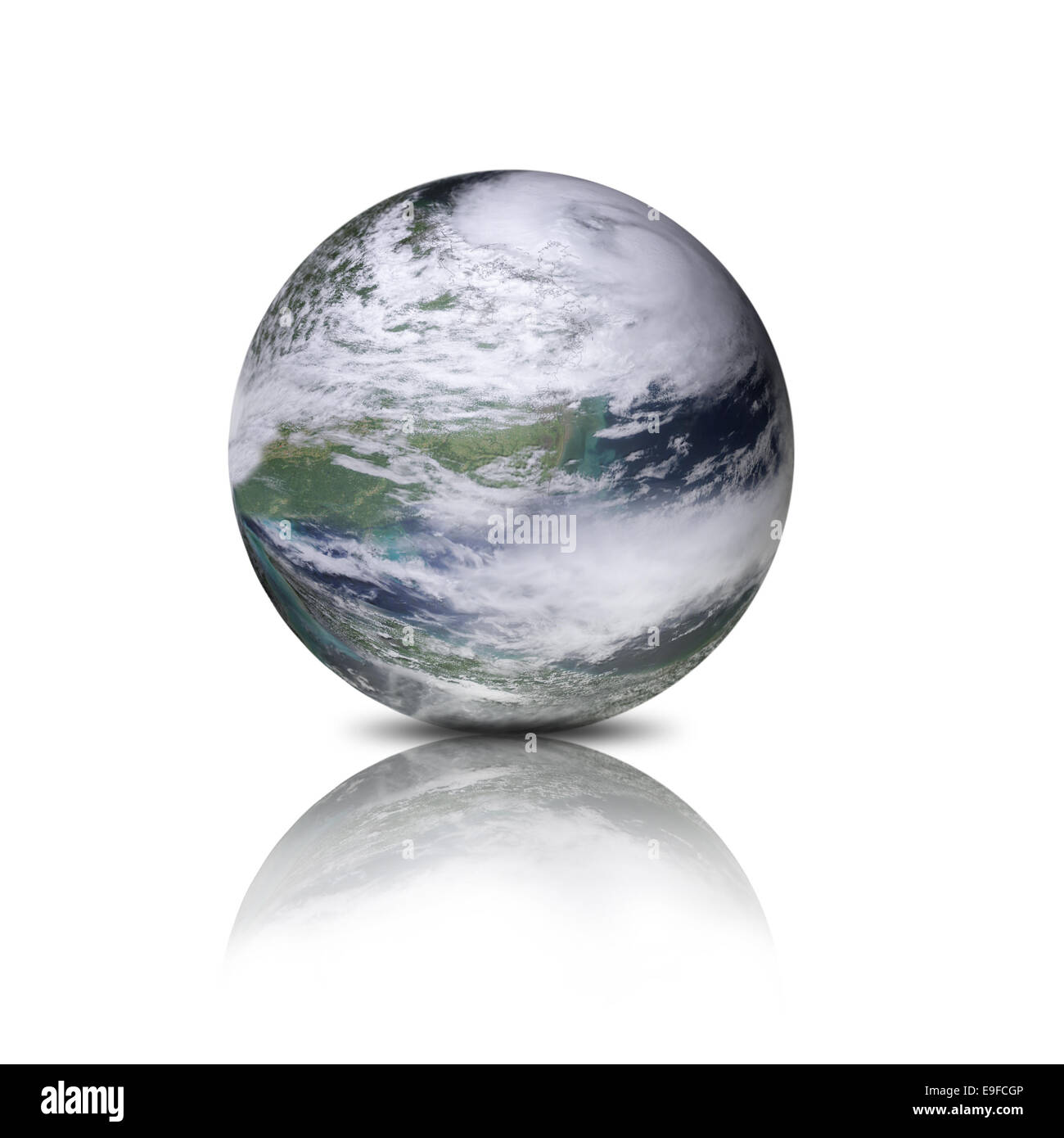 earth on white Stock Photo Alamy