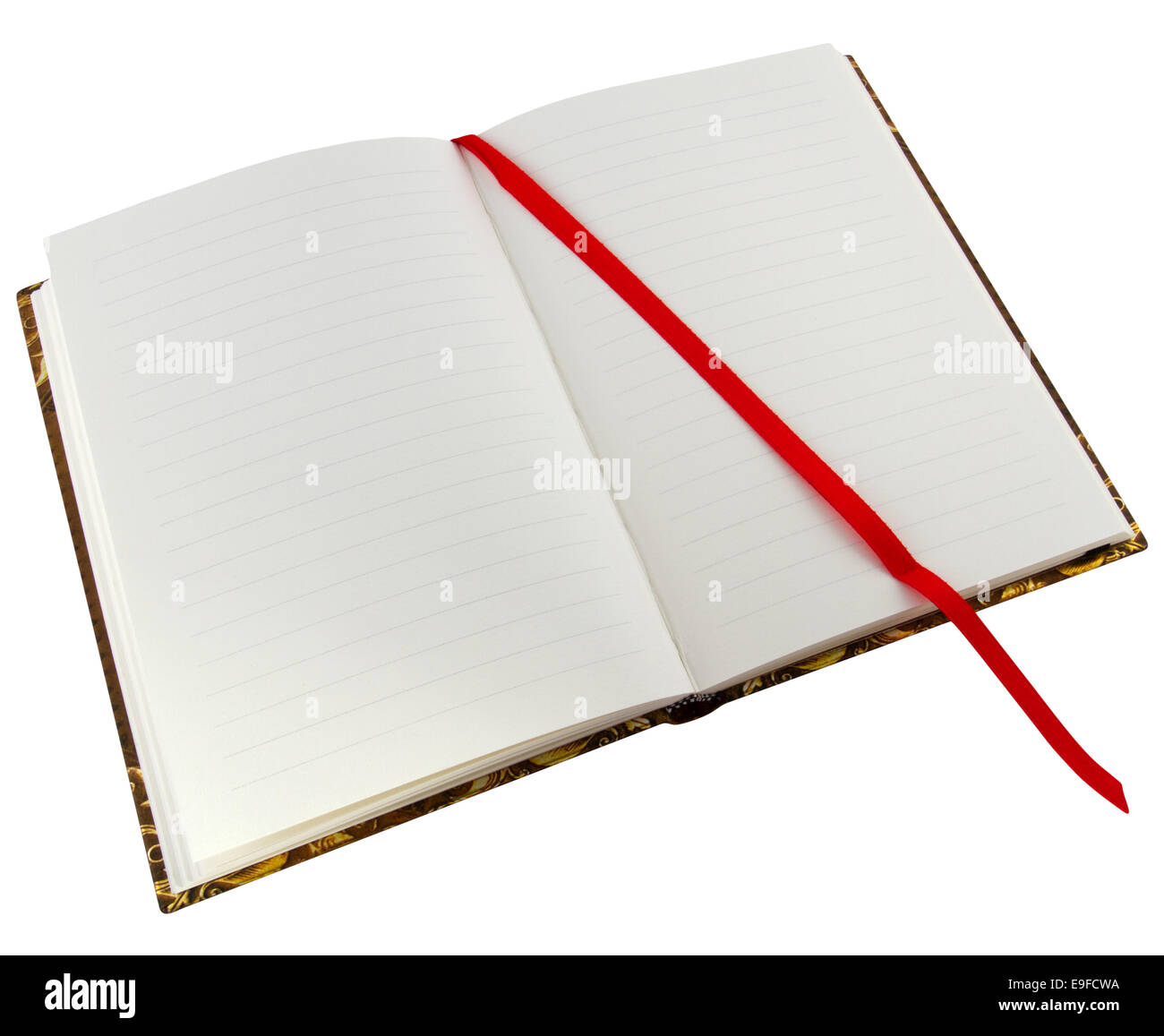 Book with red binder textspace available Stock Photo Alamy