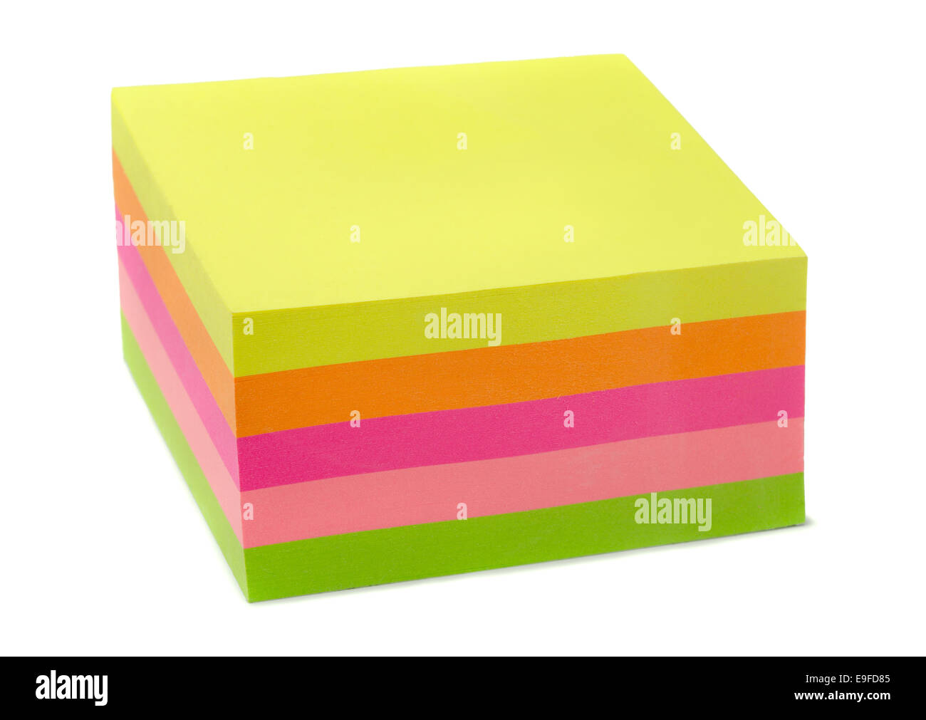 Memo cube Stock Photo