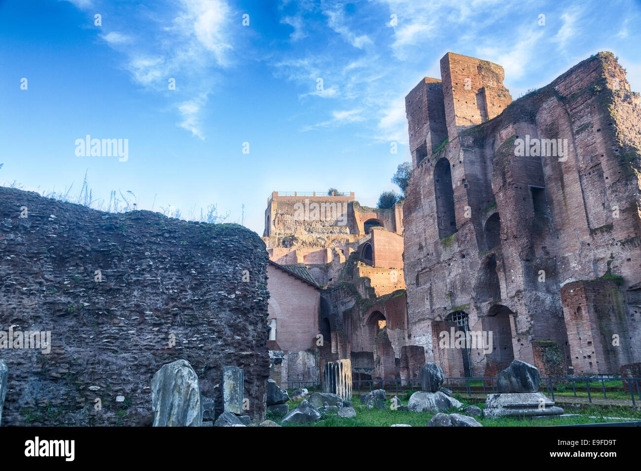 View of details of Ancient Rome Stock Photo