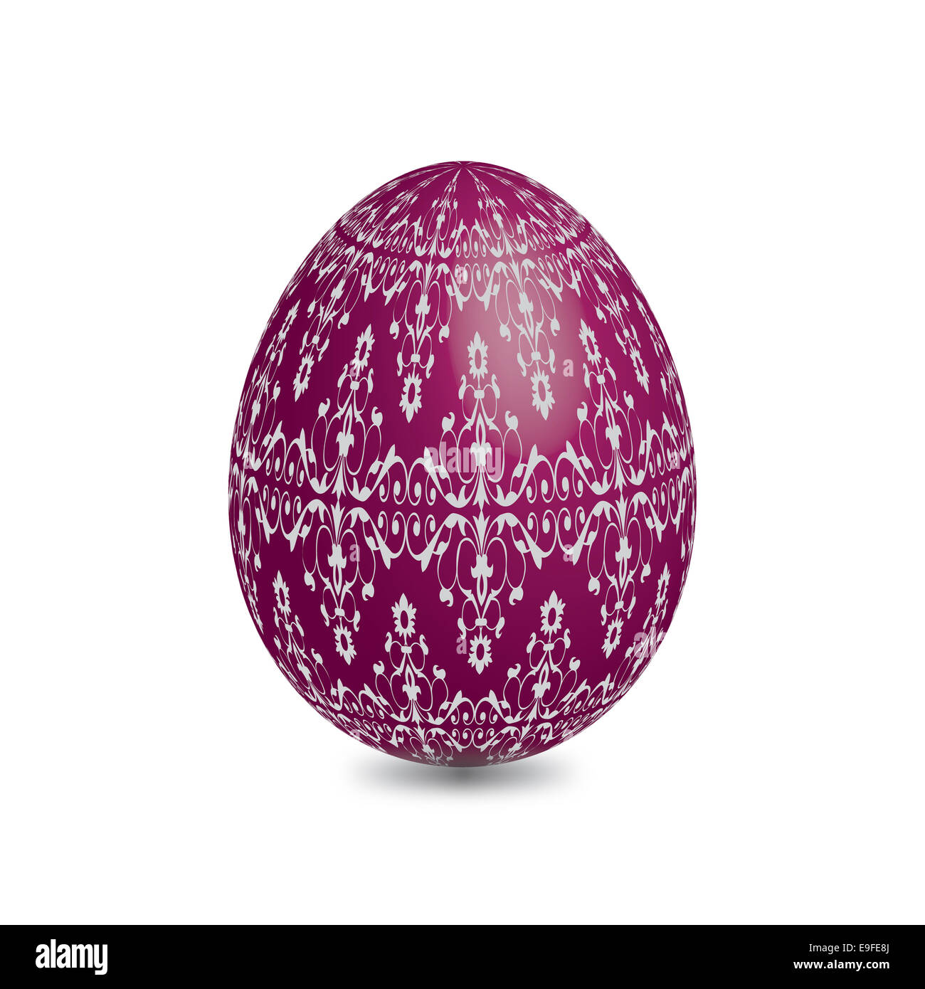 Easter eggs decorated with oriental designs Stock Photo