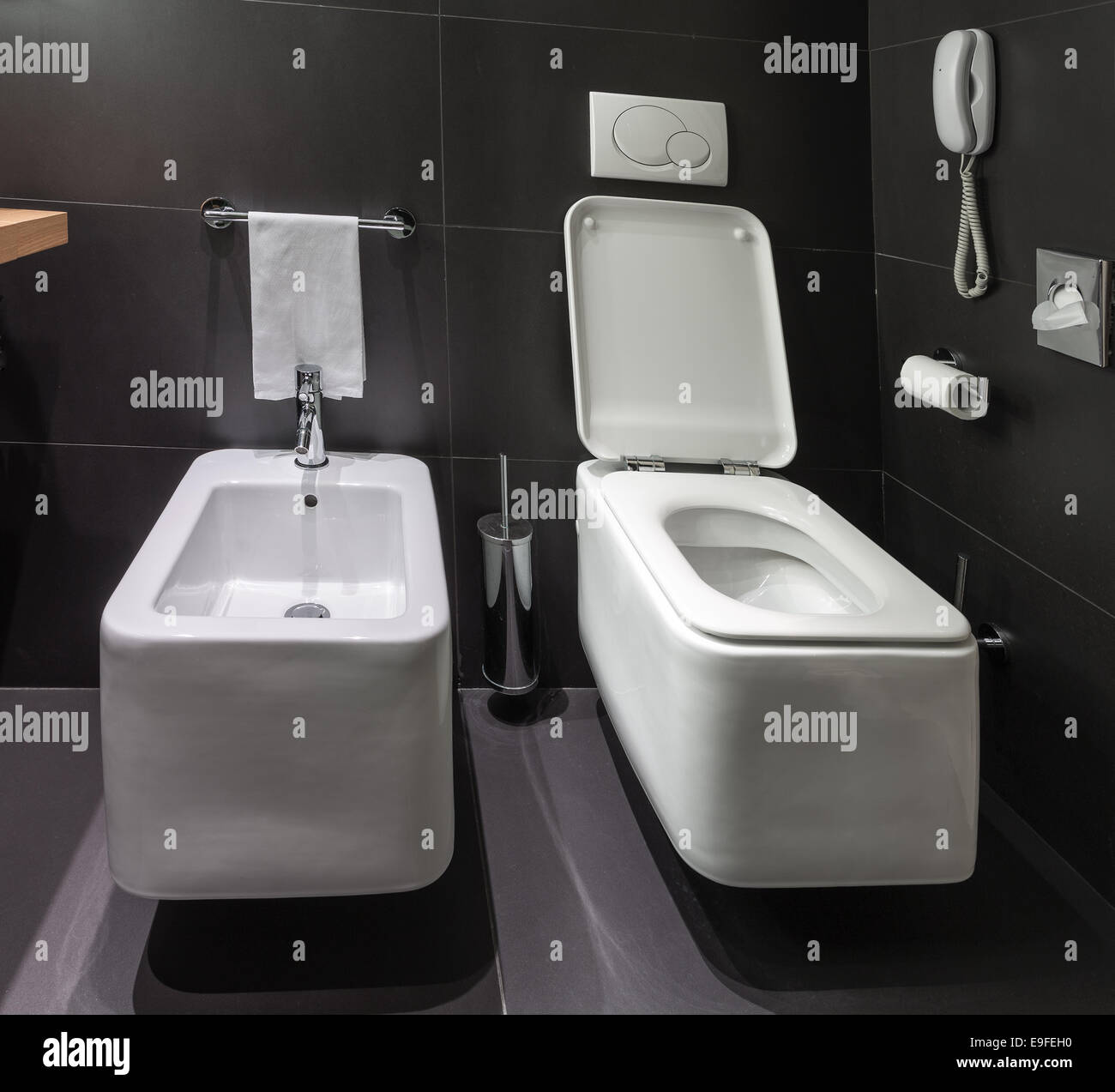 Bathroom modern toilet bidet hi-res stock photography and images - Alamy