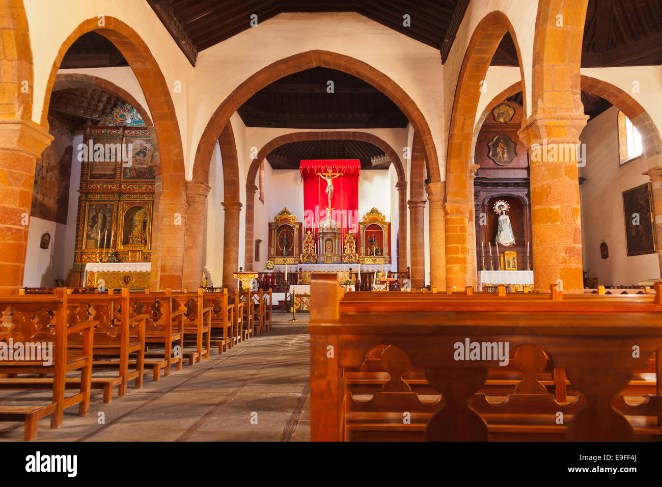 Cathedral at San Sebastian - La Gomera (Canary islands Spain) Stock Photo