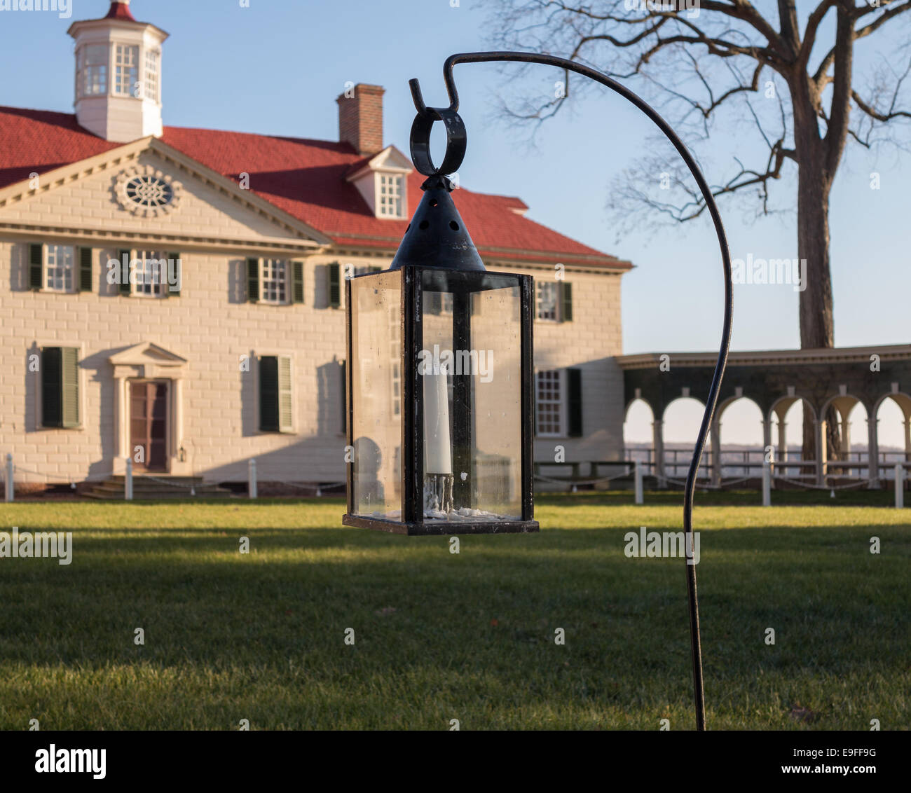 Washington house Mount Vernon Stock Photo Alamy