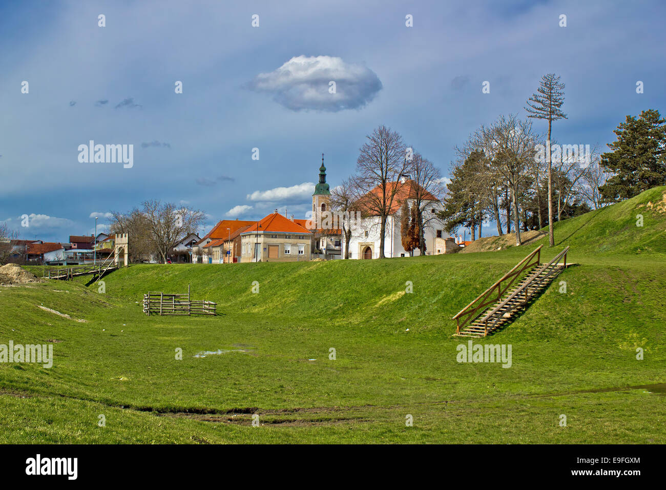 Historic Town of Koprivnica colorful view Stock Photo