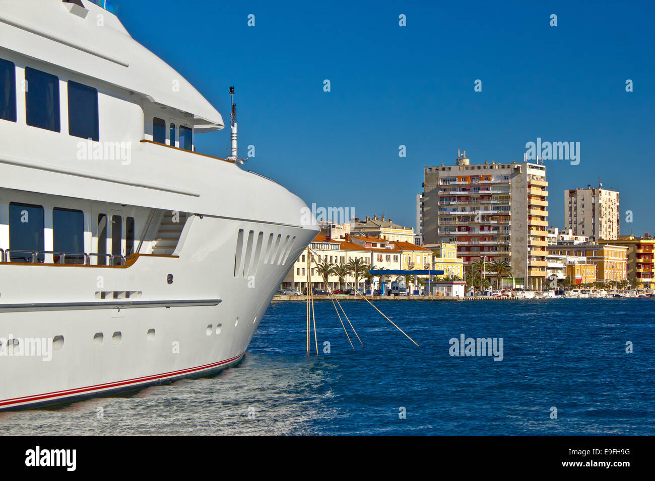 Luxury yacht in Zadar waterfront Stock Photo - Alamy
