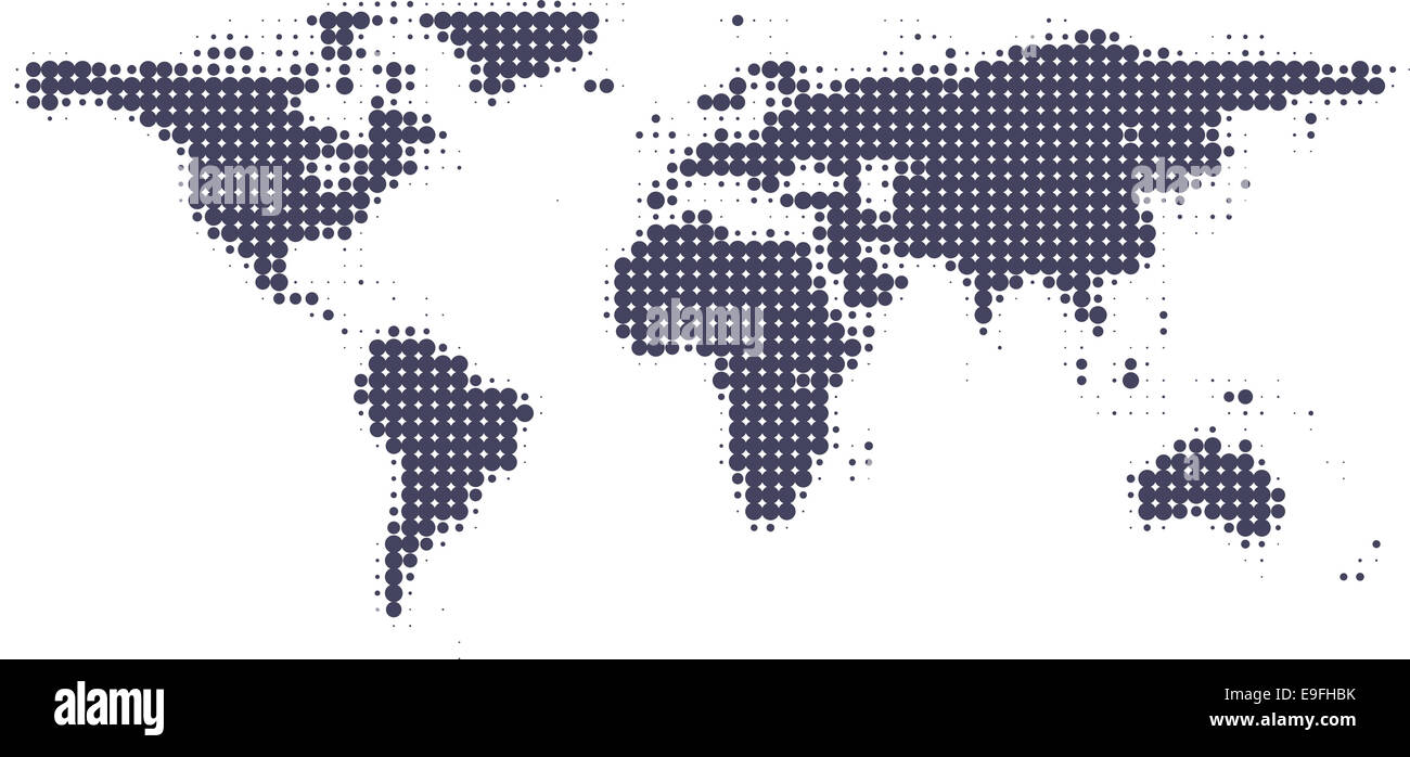 world map graphic Stock Photo