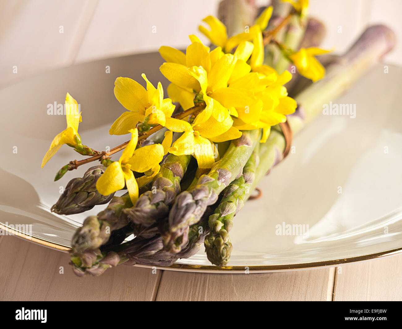 Green asparagus Stock Photo