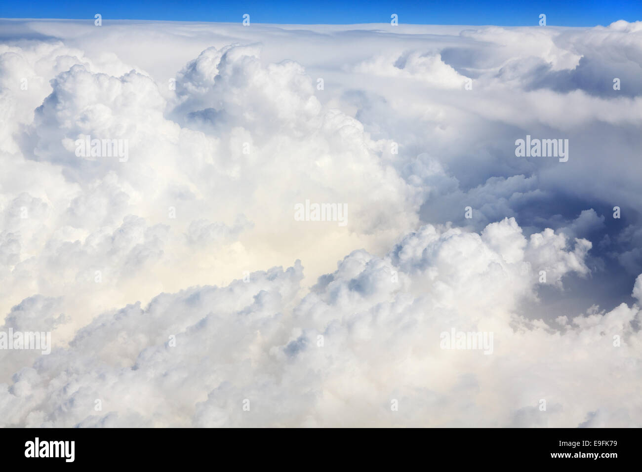 Beautiful cumulus clouds (type of aircraft Stock Photo - Alamy