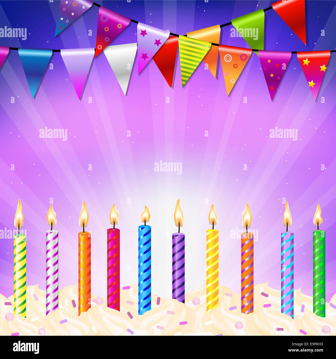 Happy Birthday Candles Stock Photo Alamy