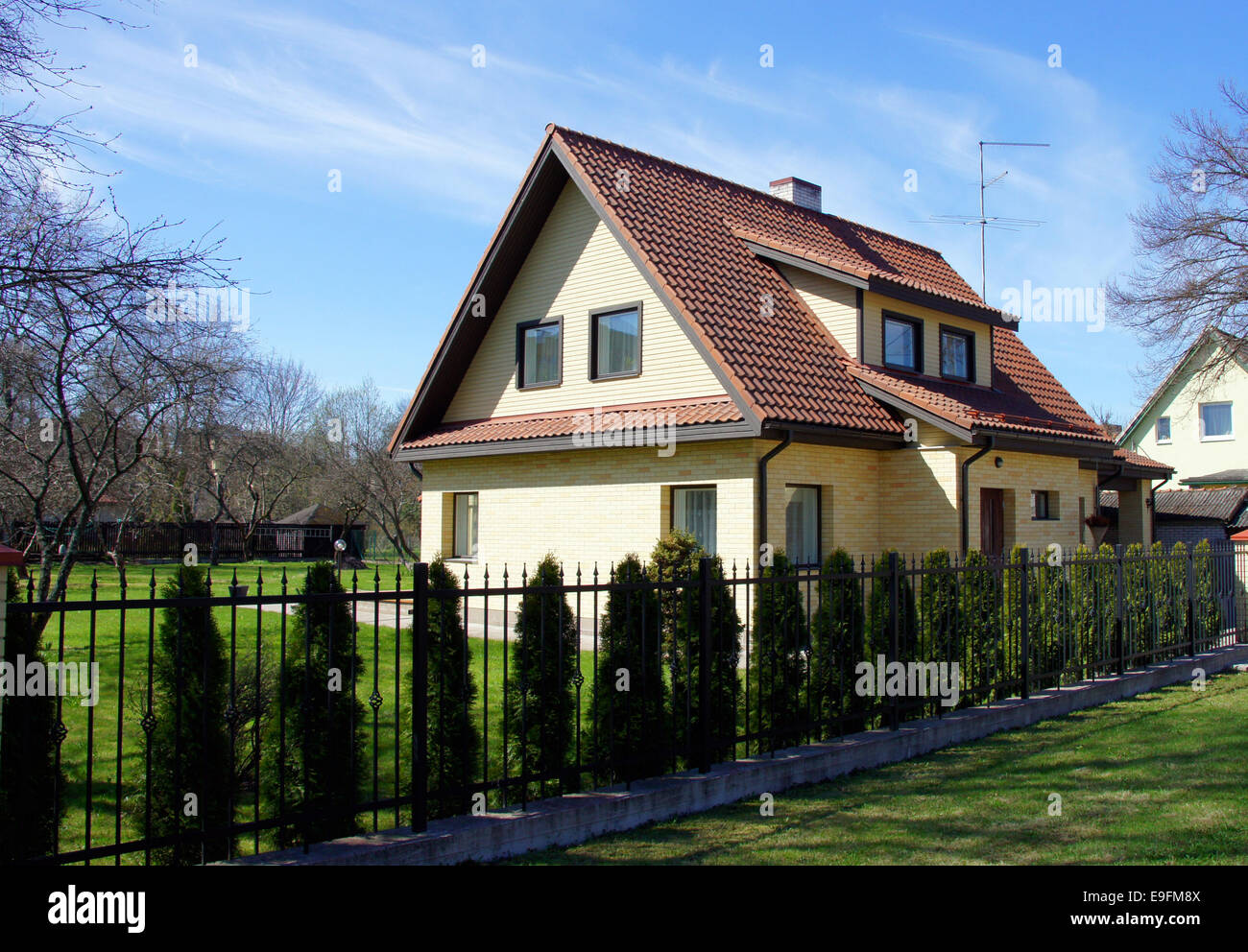 The modern house Stock Photo - Alamy