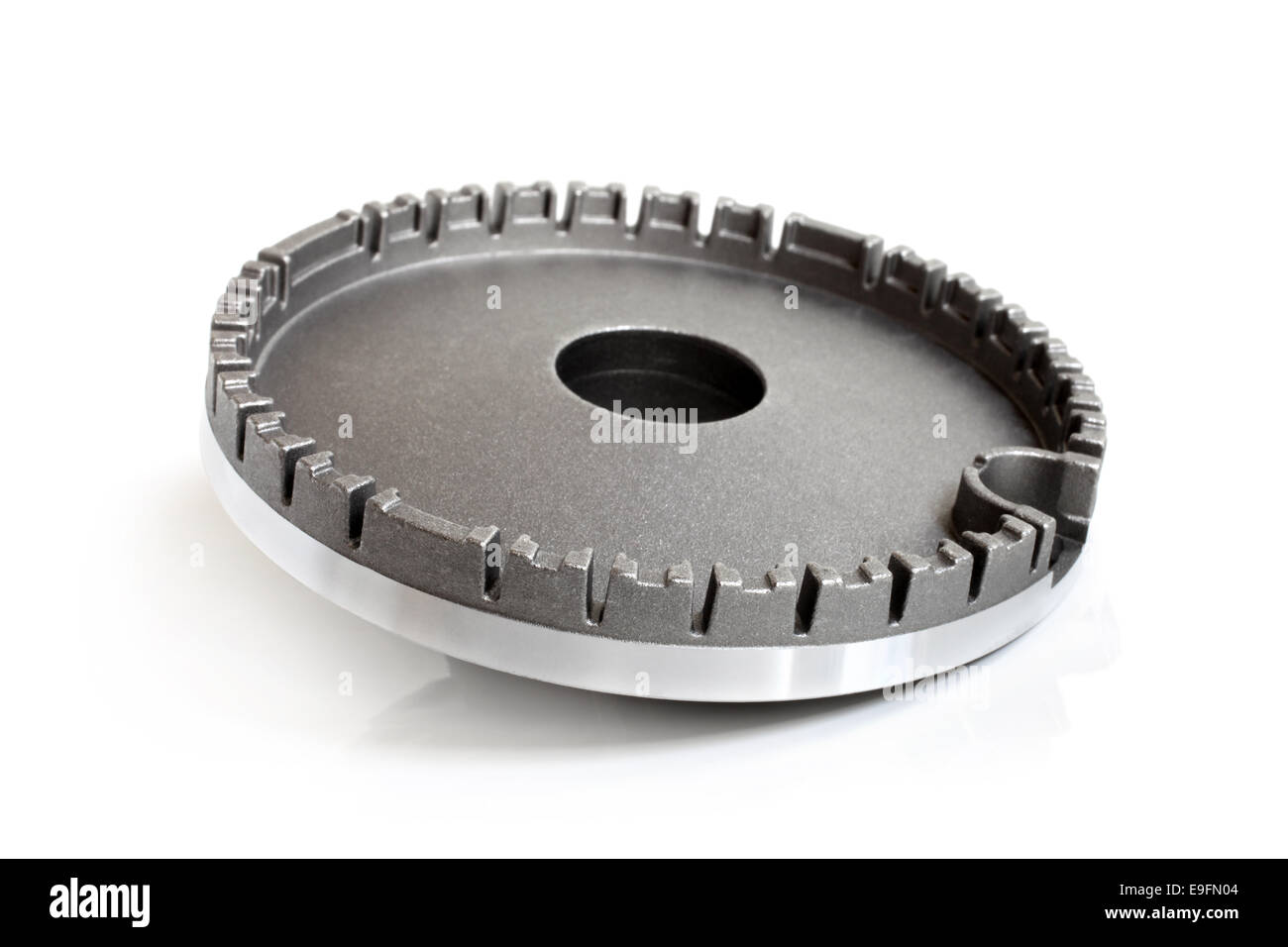 Gas stove flame spreader Stock Photo Alamy