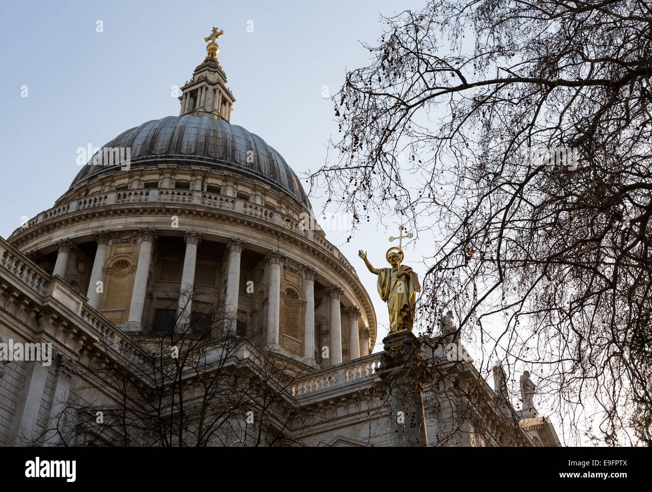 St Pauls Cathedral Church London England Stock Photo