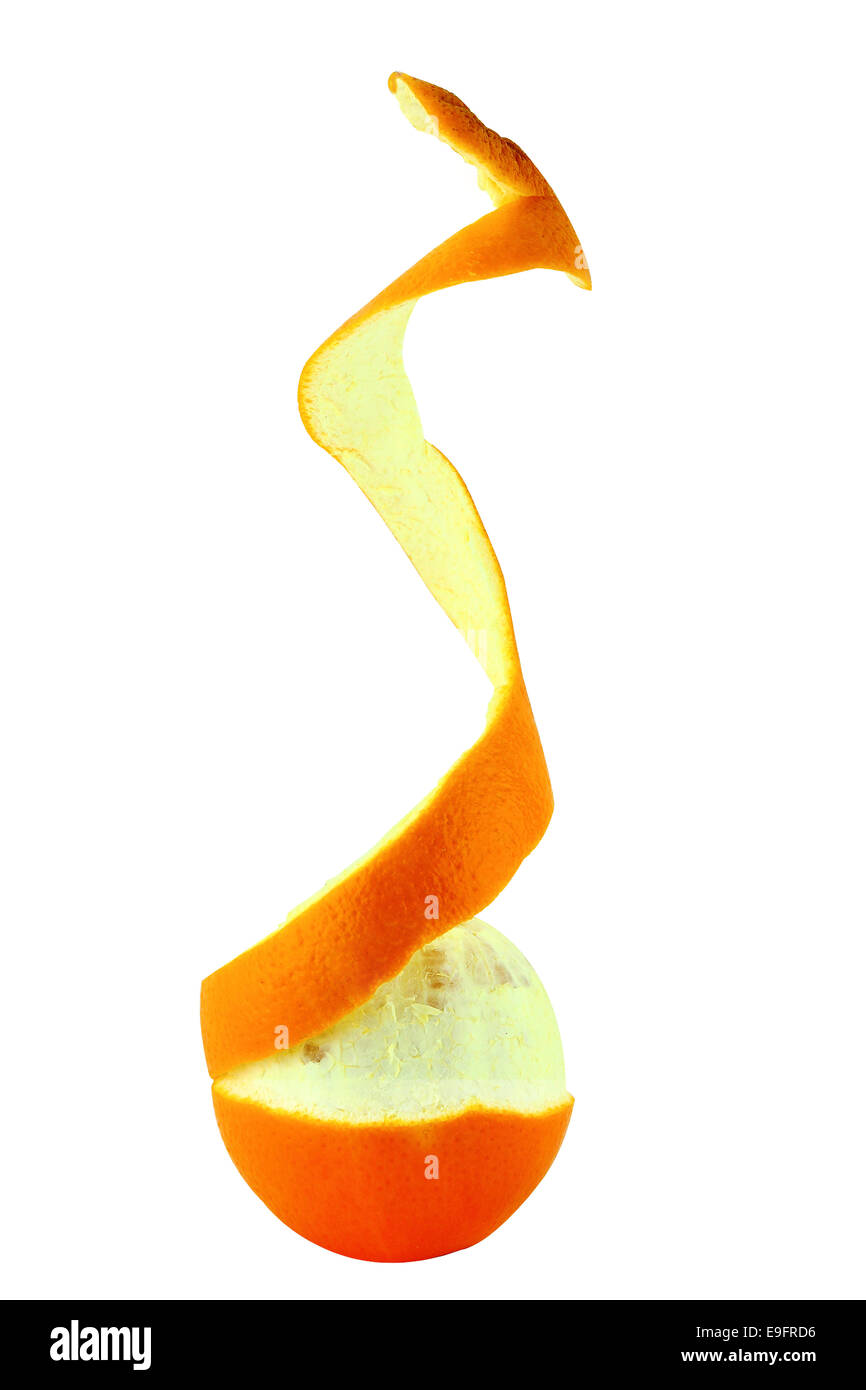 Orange fruit peel nobody hi-res stock photography and images - Alamy