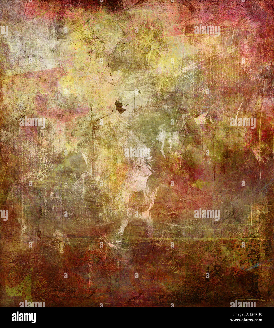 abstract artwork - mixed media grunge Stock Photo