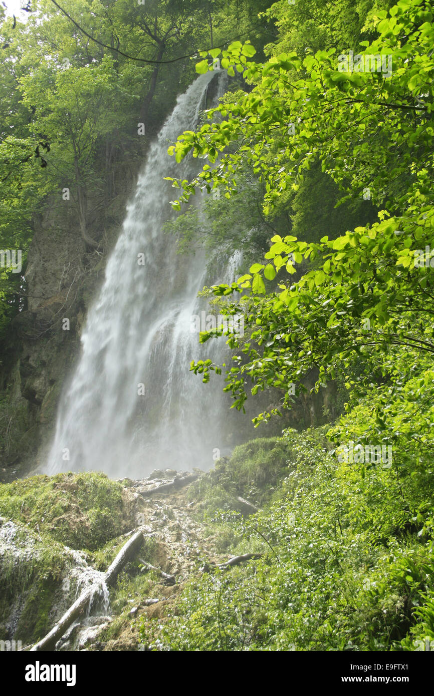 Waterfall of Bad Urach, Germany Stock Photo