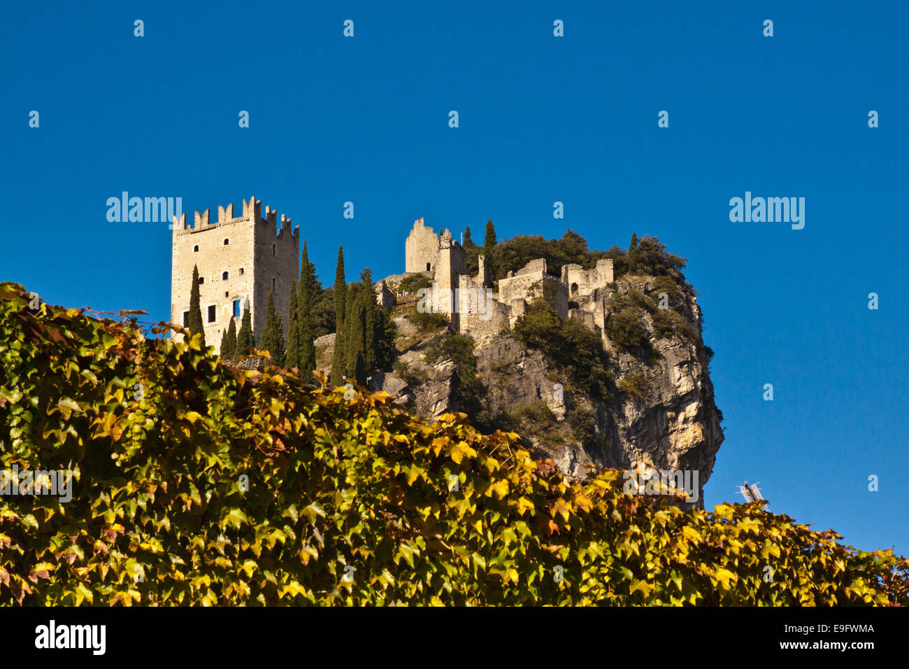 Castello di Arco (Lake Garda) Stock Photo