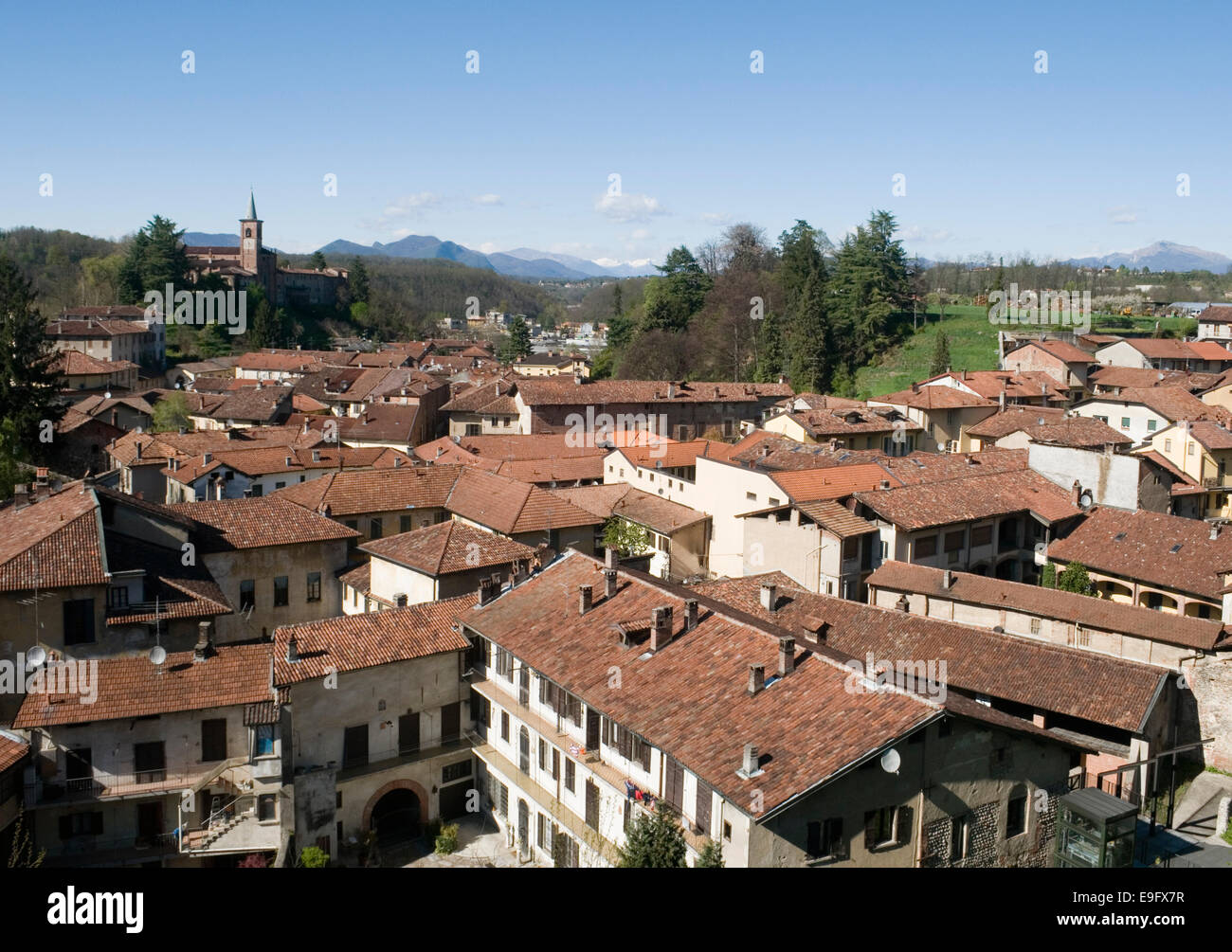 the ancient village of Castiglione Olona, province of Varese, Lombardy, Italy Stock Photo