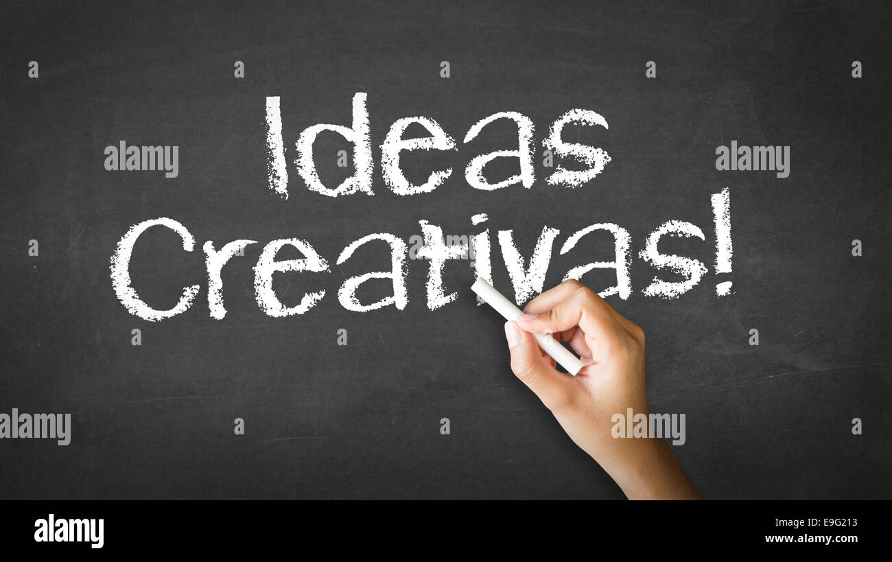 Creative ideas (In Spanish) Stock Photo