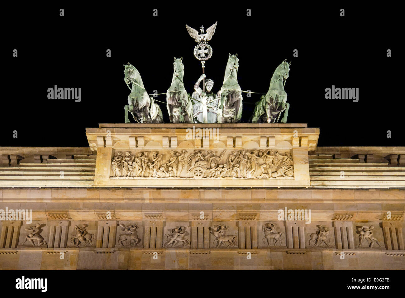 Quadriga, Brandenburger Tor, Berlin, Germany Stock Photo