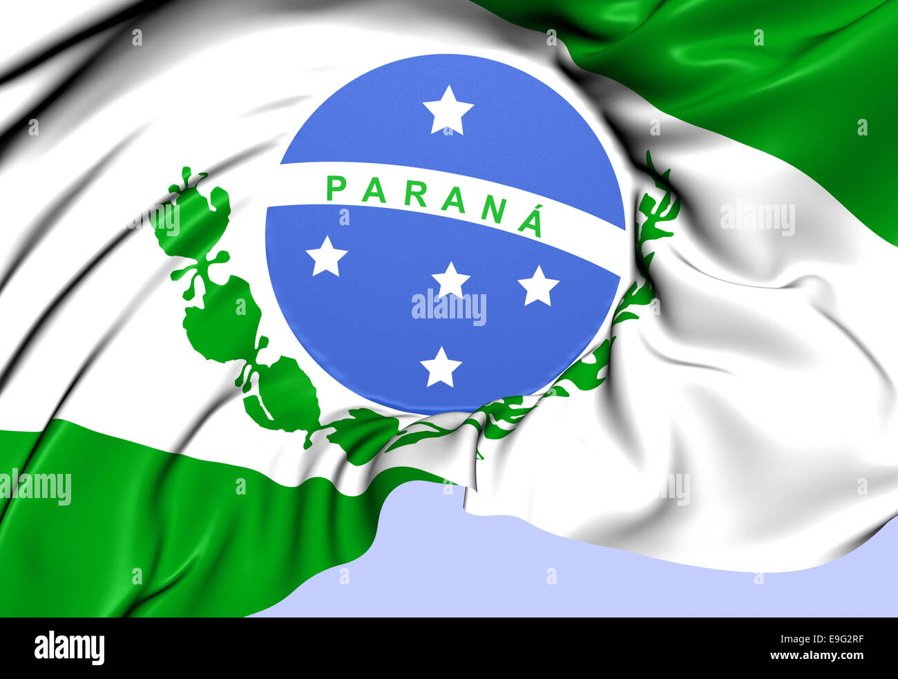Flag of Parana Stock Photo