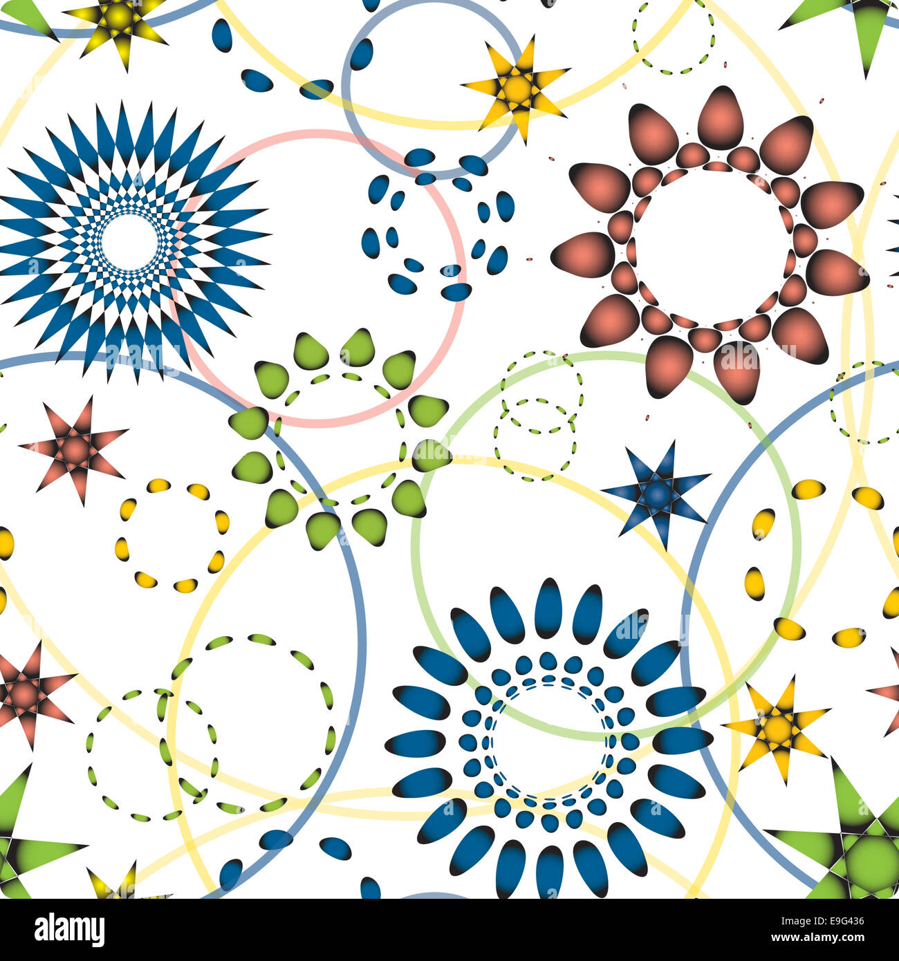 colorful seamless pattern Stock Photo