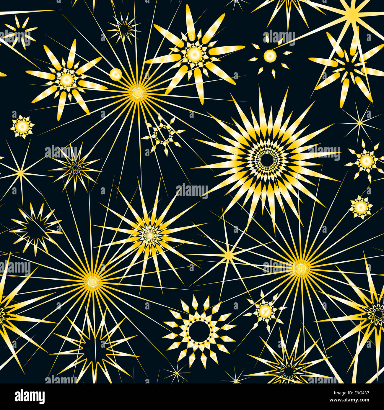 seamless pattern with stars Stock Photo