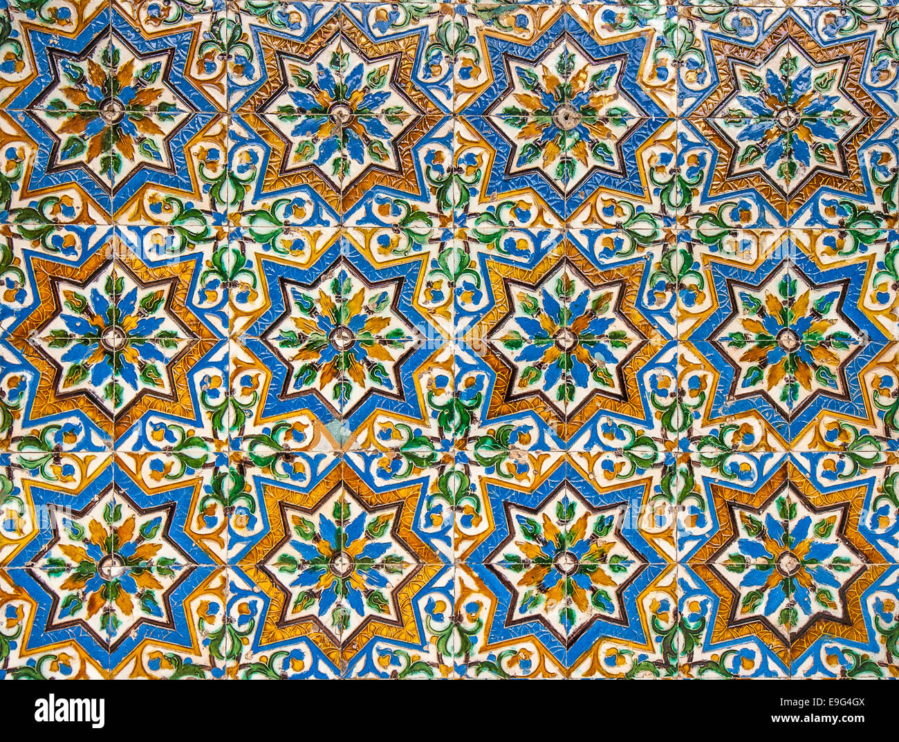 moroccan vintage tile background Stock Photo