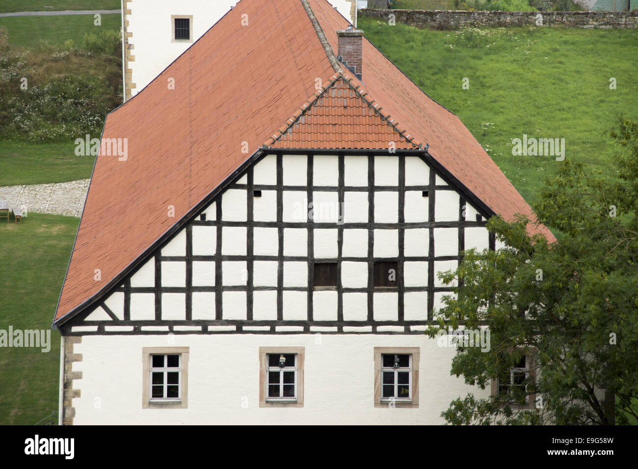 Building in the Abbey Dalheim, Lichtenau Stock Photo