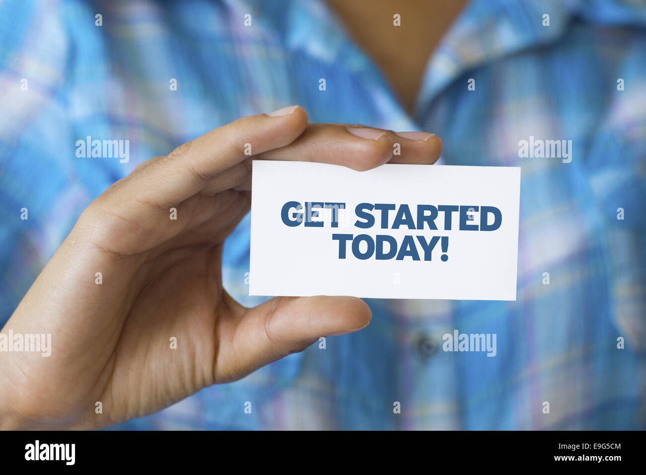 Get Started Today Stock Photo