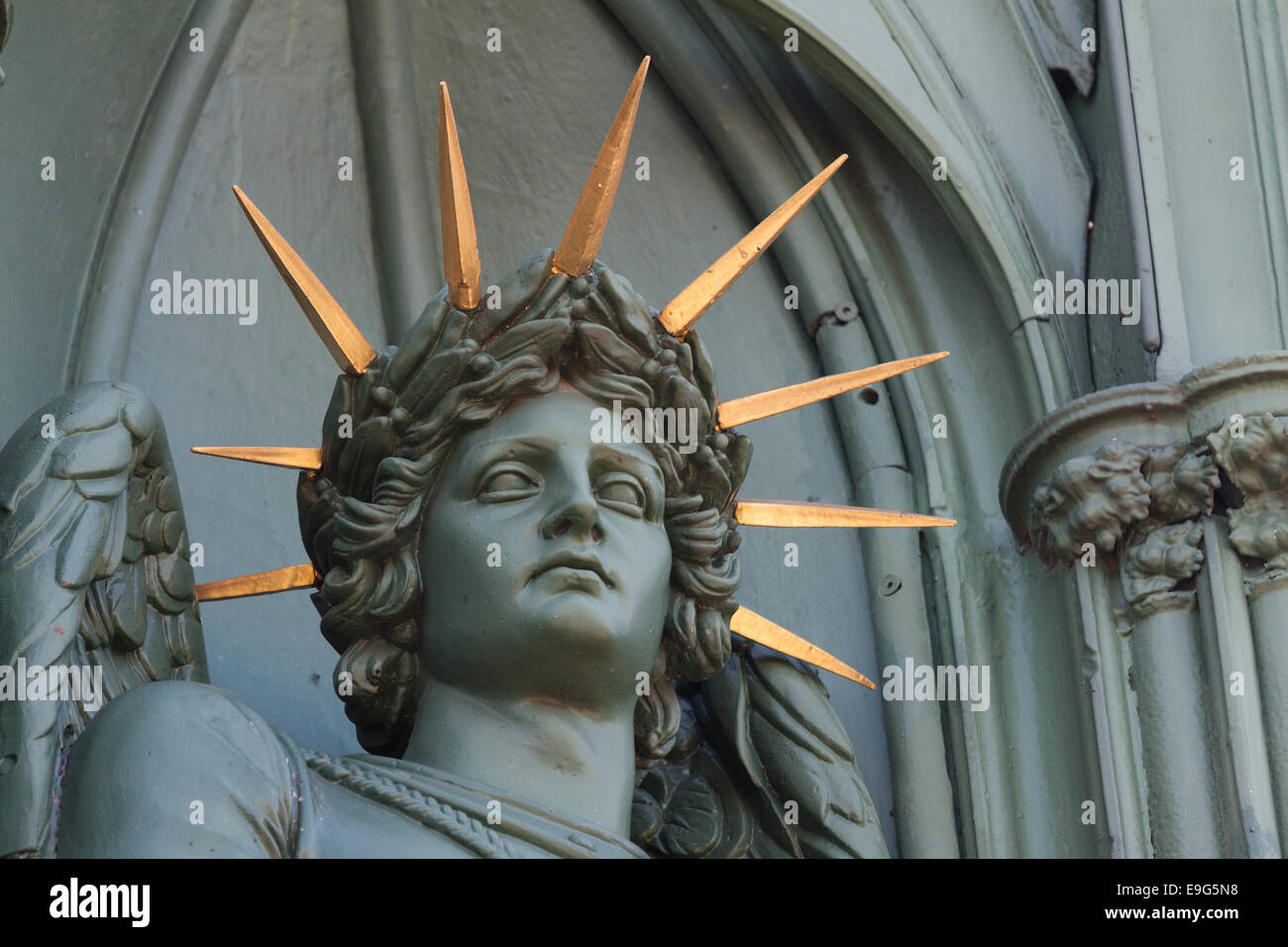 Angel with Crown Stock Photo Alamy