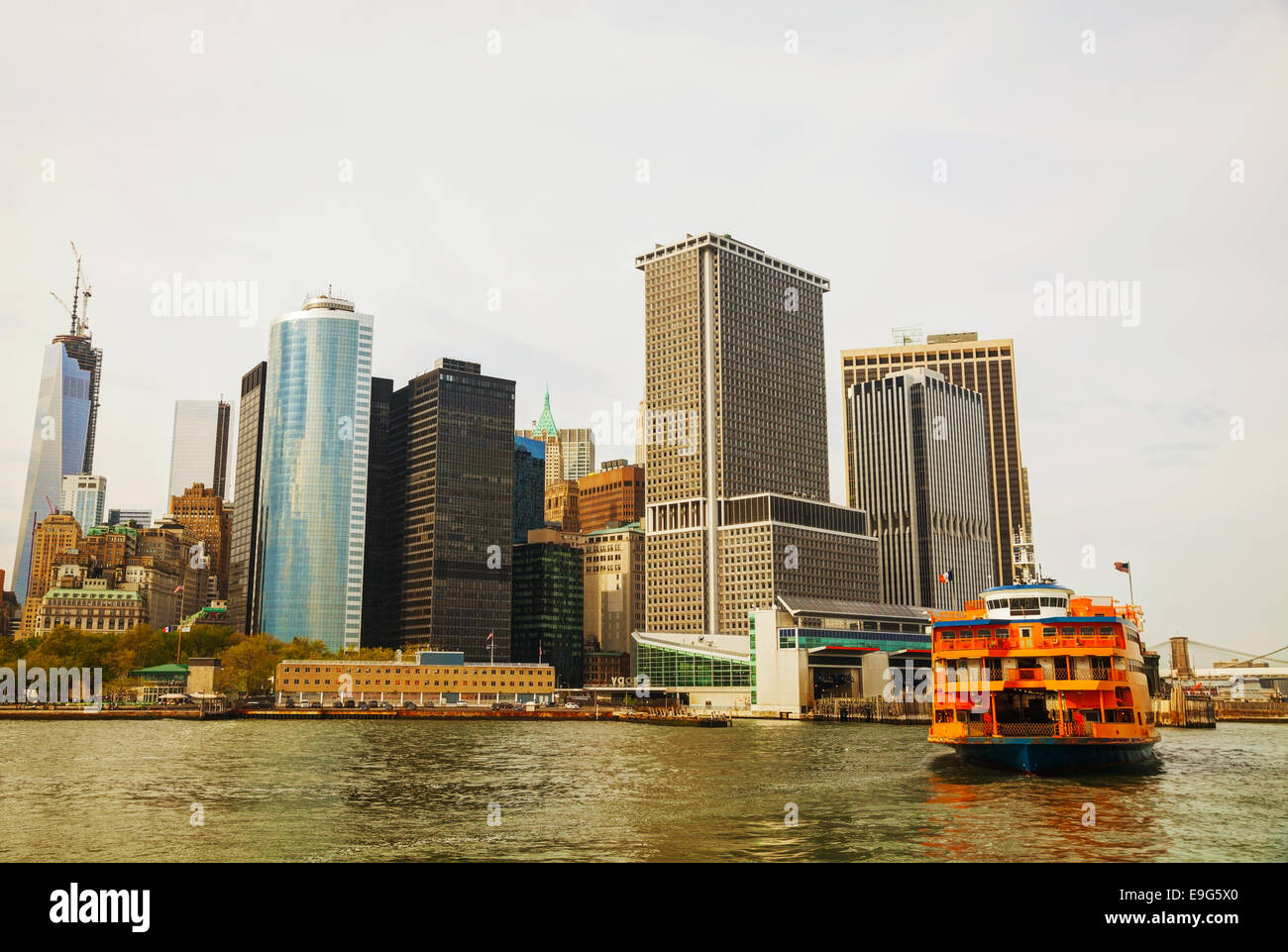 New York City cityscape on an overcast day Stock Photo - Alamy