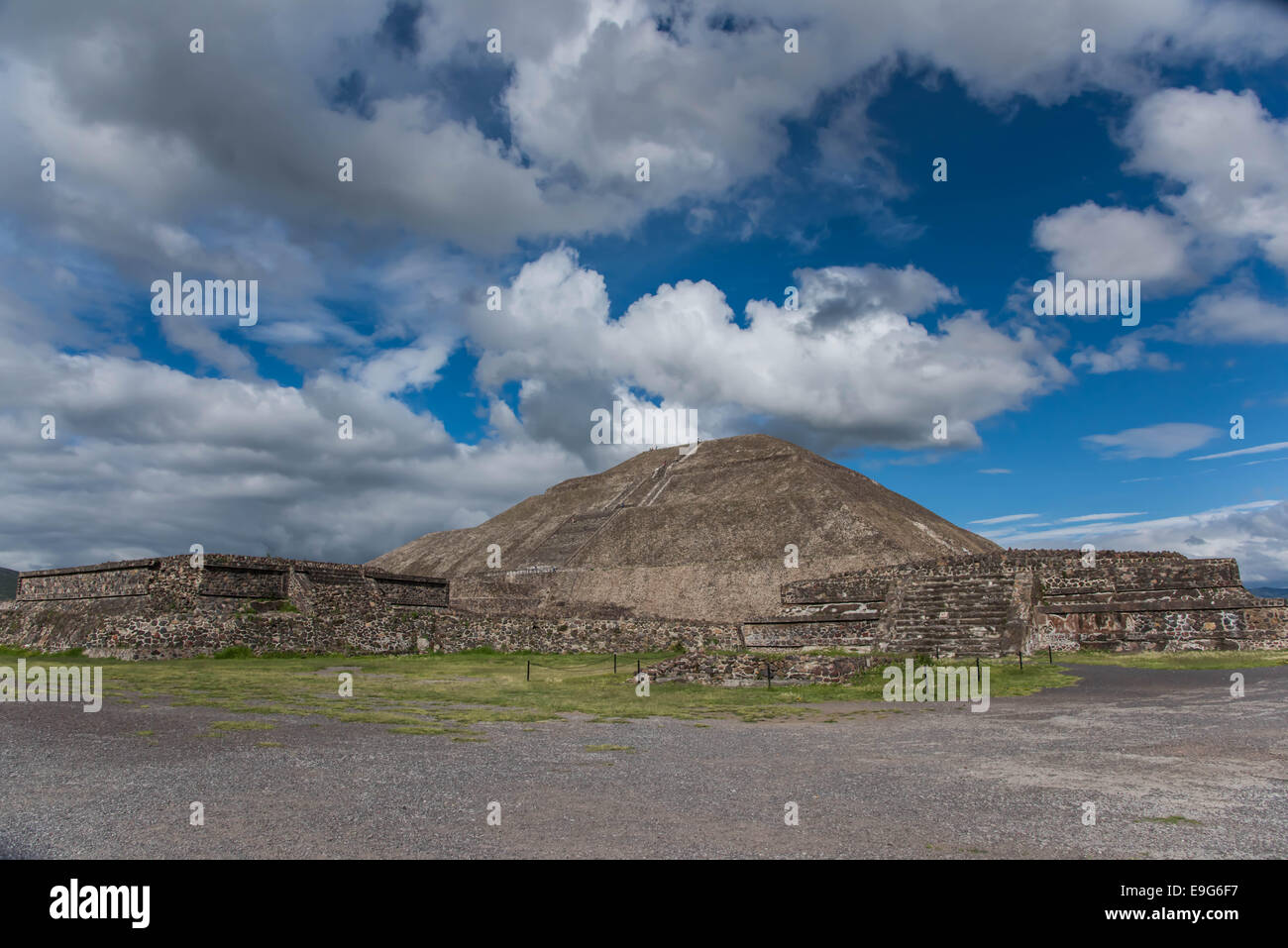 Pyramid of The Sun,Teotihuacan,Mexico Stock Photo