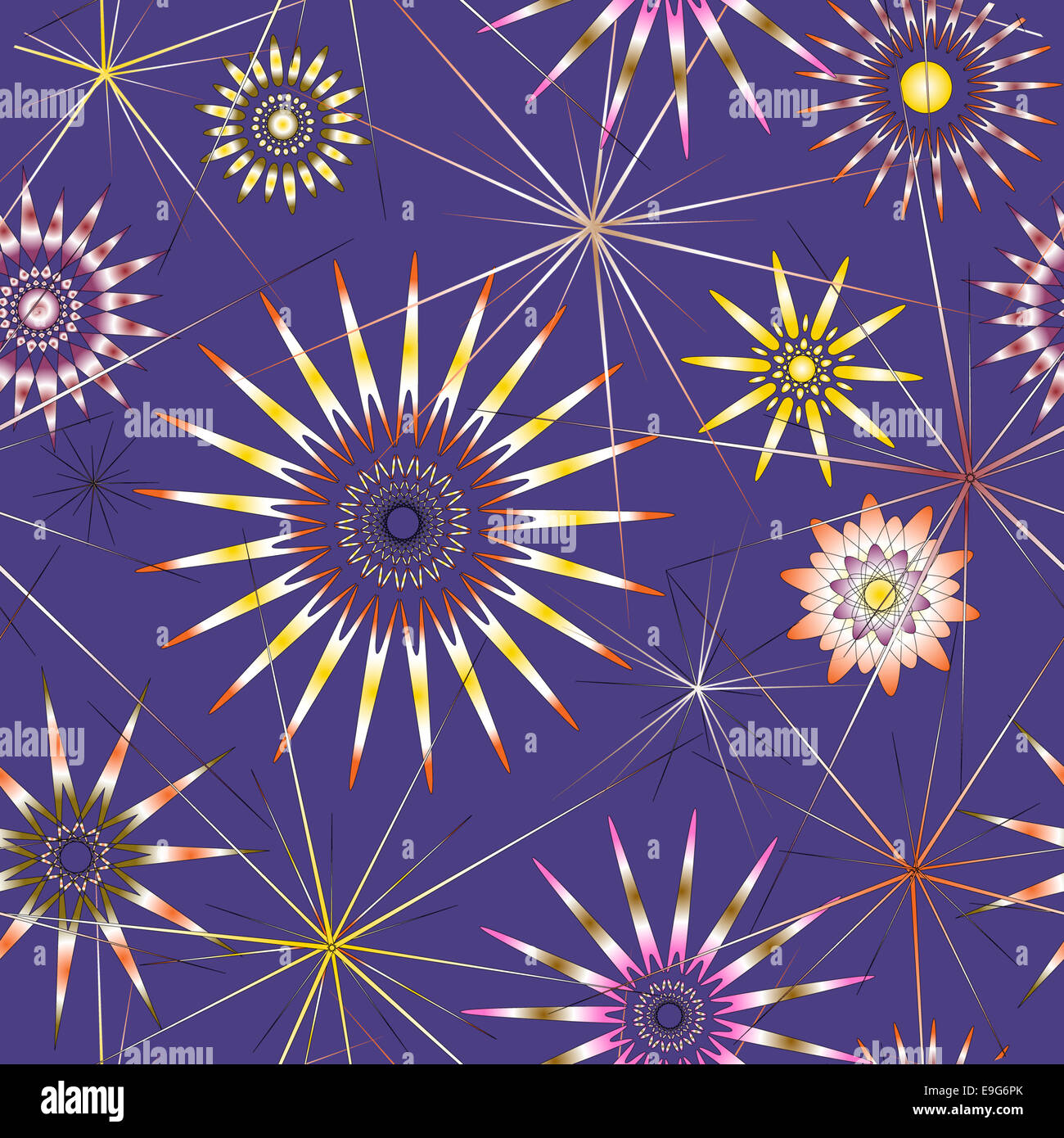 seamless pattern stars Stock Photo