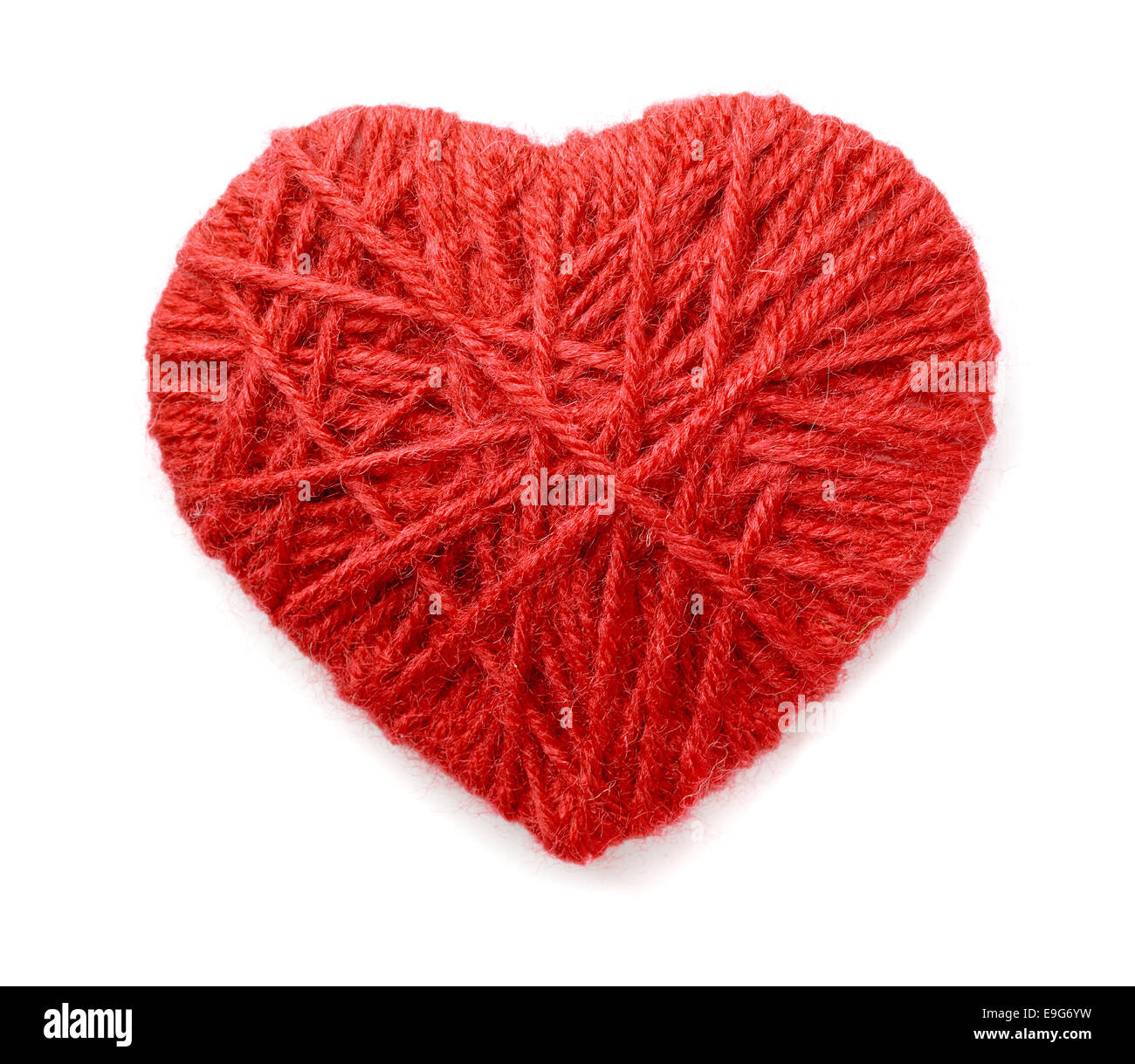 Woolen heart Stock Photo