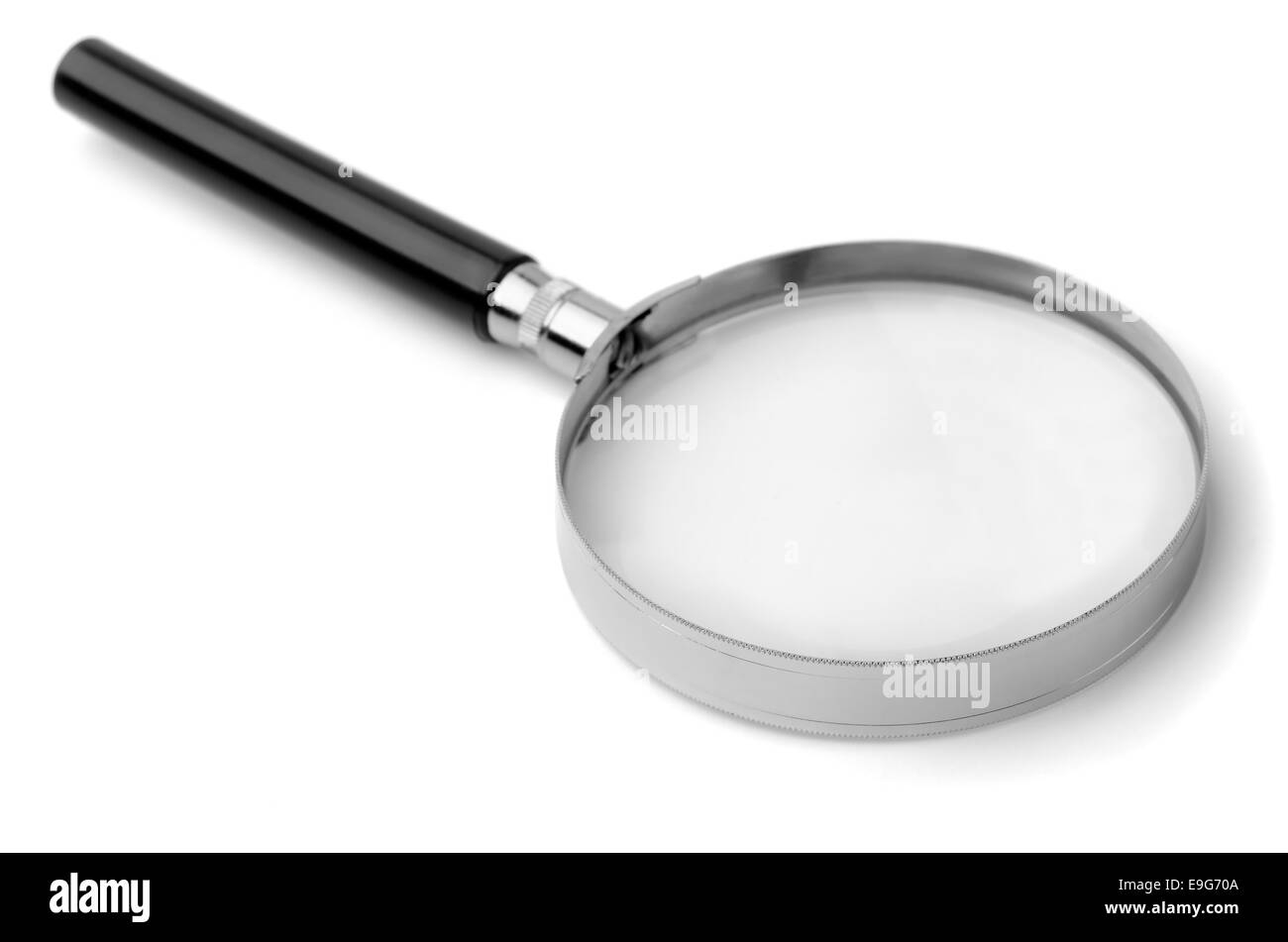Magnifying glass Black and White Stock Photos & Images Alamy