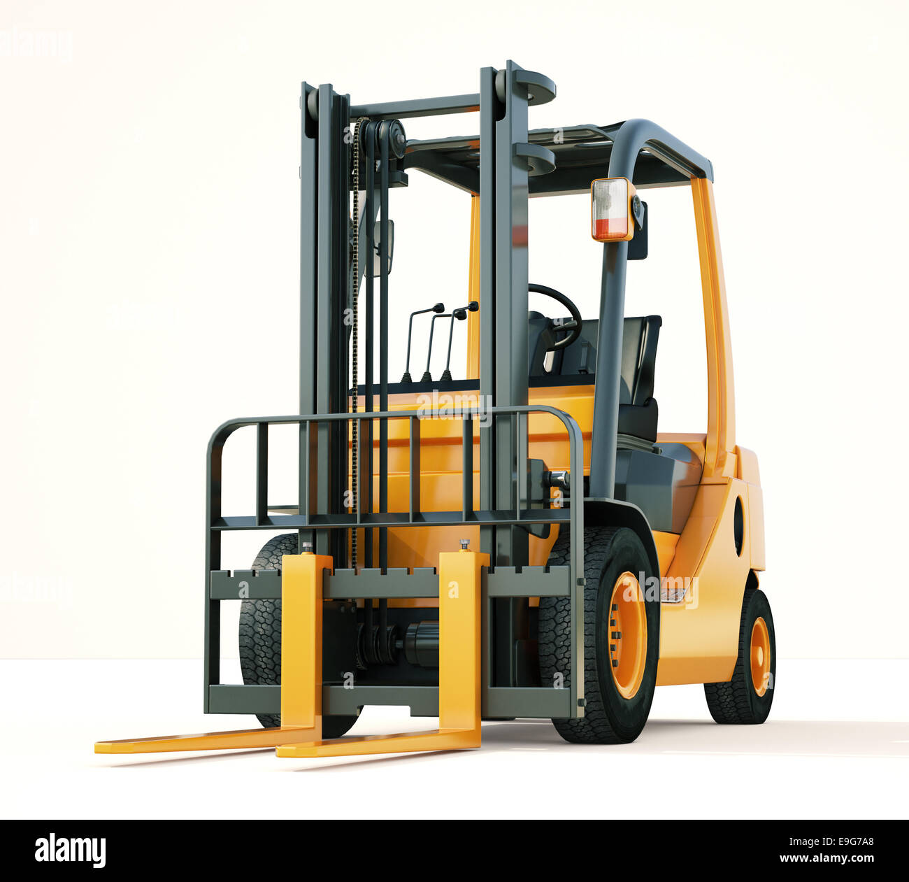 Forklift Stock Photo - Download Image Now - Stapler, White Background, Cut  Out - iStock