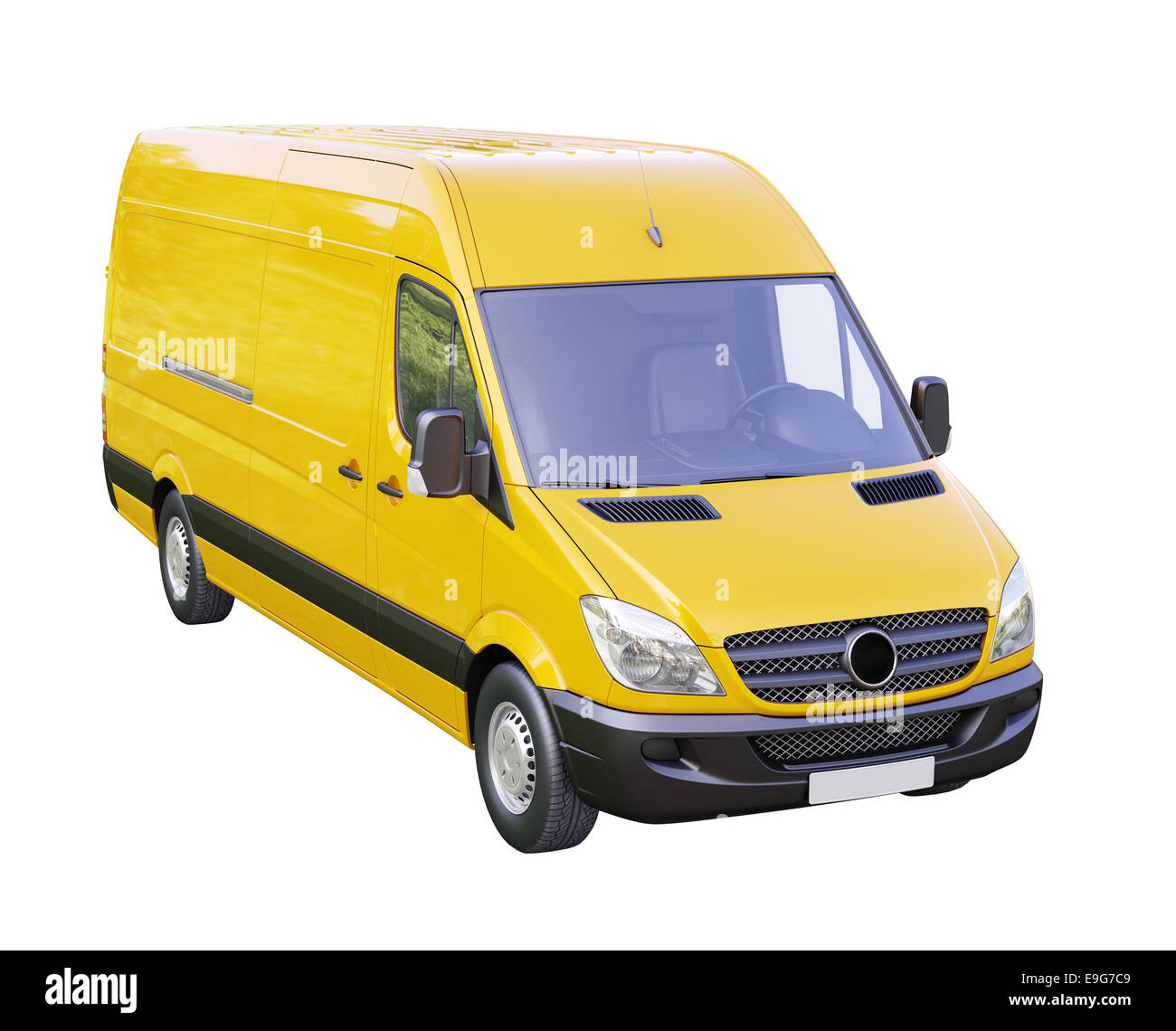 Commercial van isolated Stock Photo Alamy