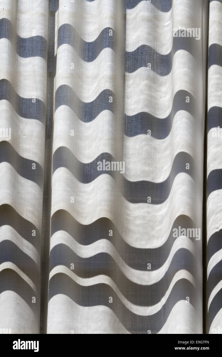 curtains with shadow Stock Photo