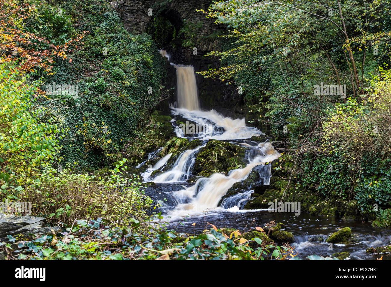 Clapham Falls in the Village of Clapham Yorkshire Dales England UK Stock Photo