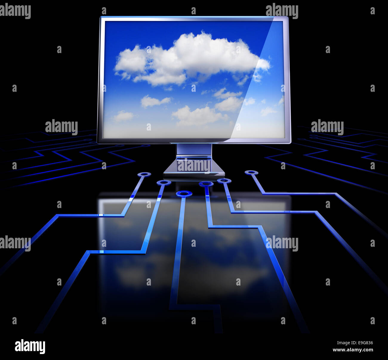cloud server Stock Photo