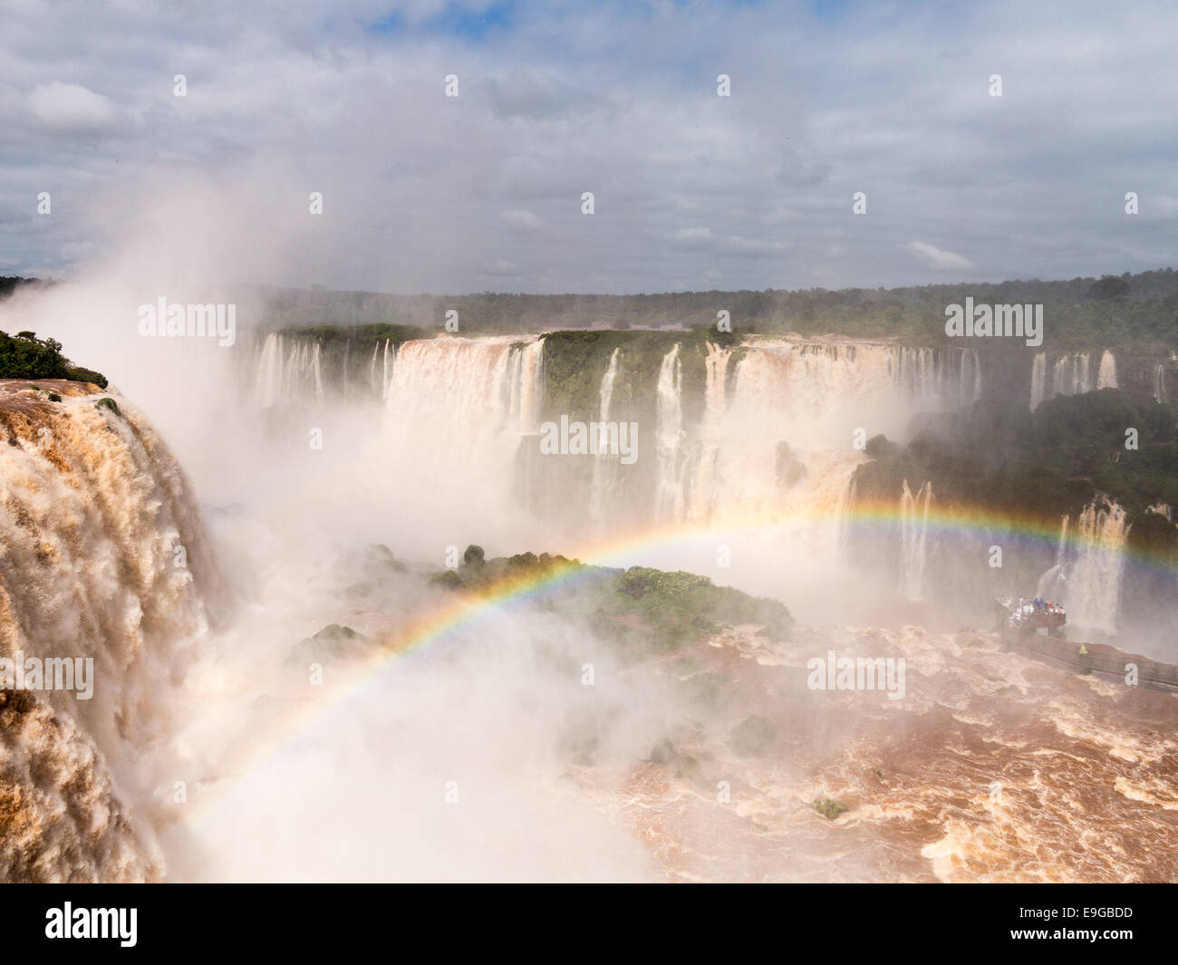 Waterfall at Iguassu Falls Stock Photo