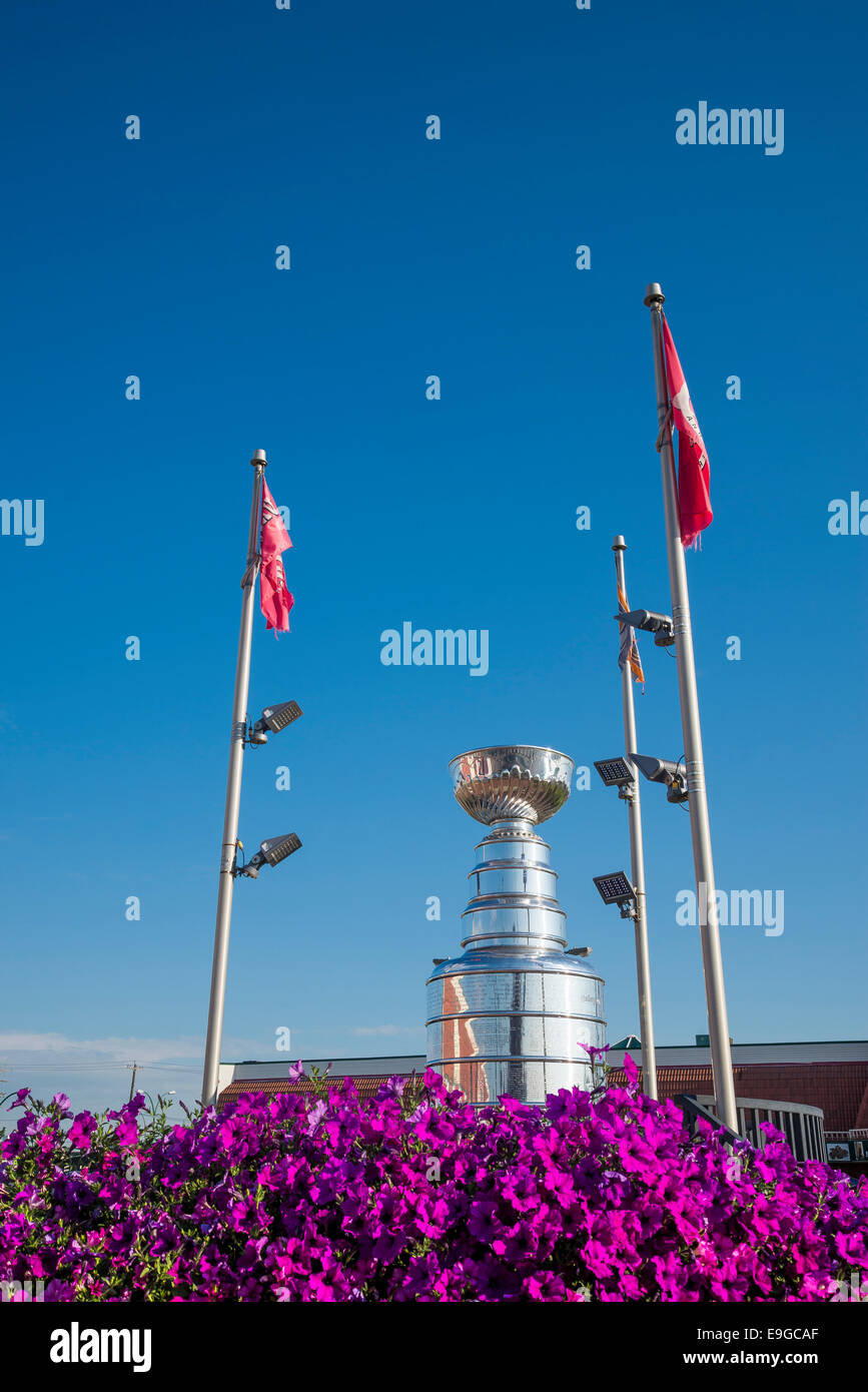 Canada edmonton stanley cup alberta hockey trophy hires stock