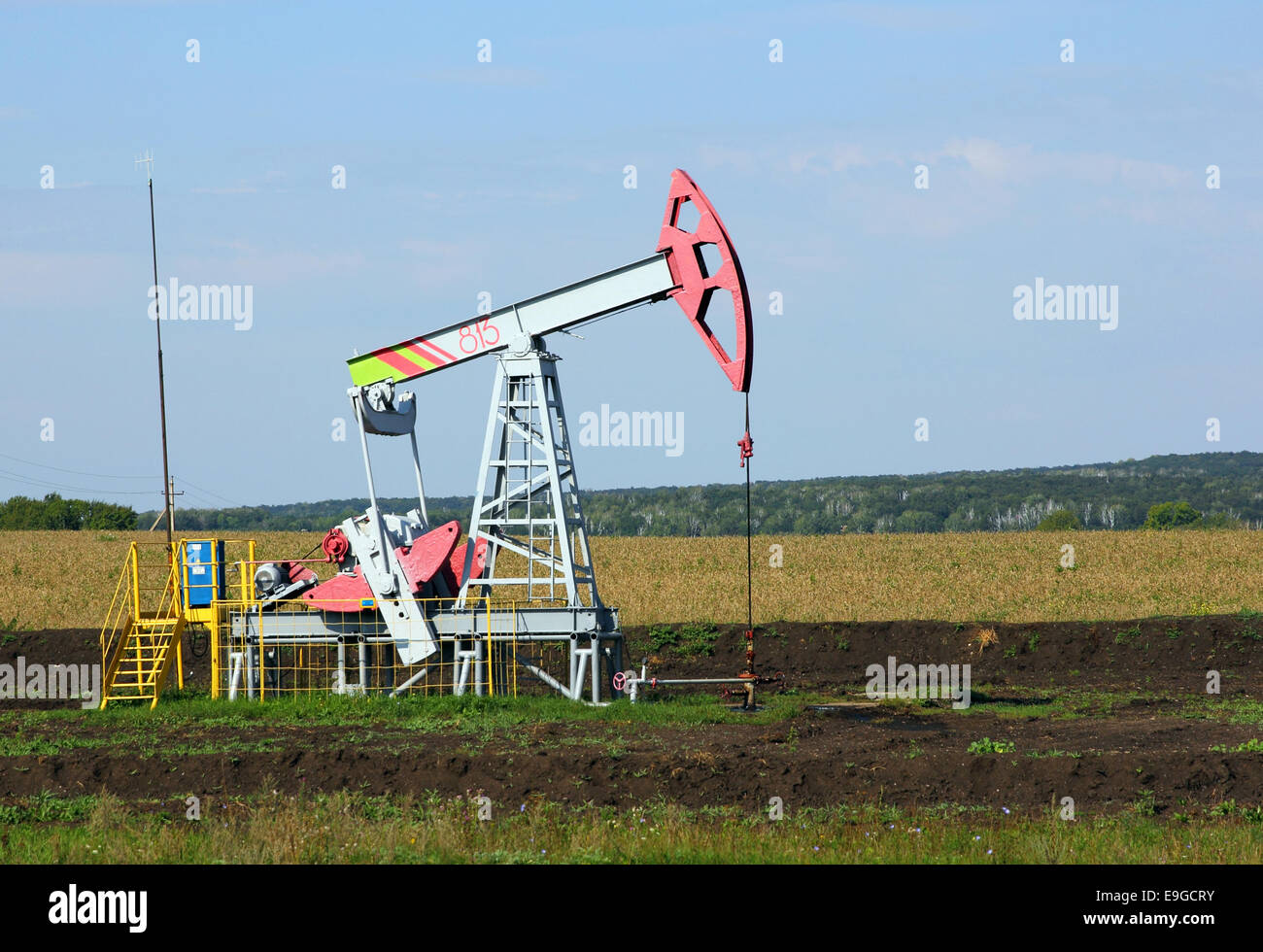 Oil pumpjack. Oil industry equipment Stock Photo Alamy