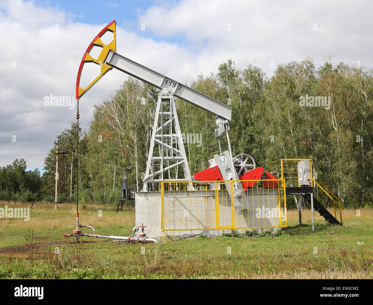 Oil pumpjack. Oil industry equipment Stock Photo Alamy