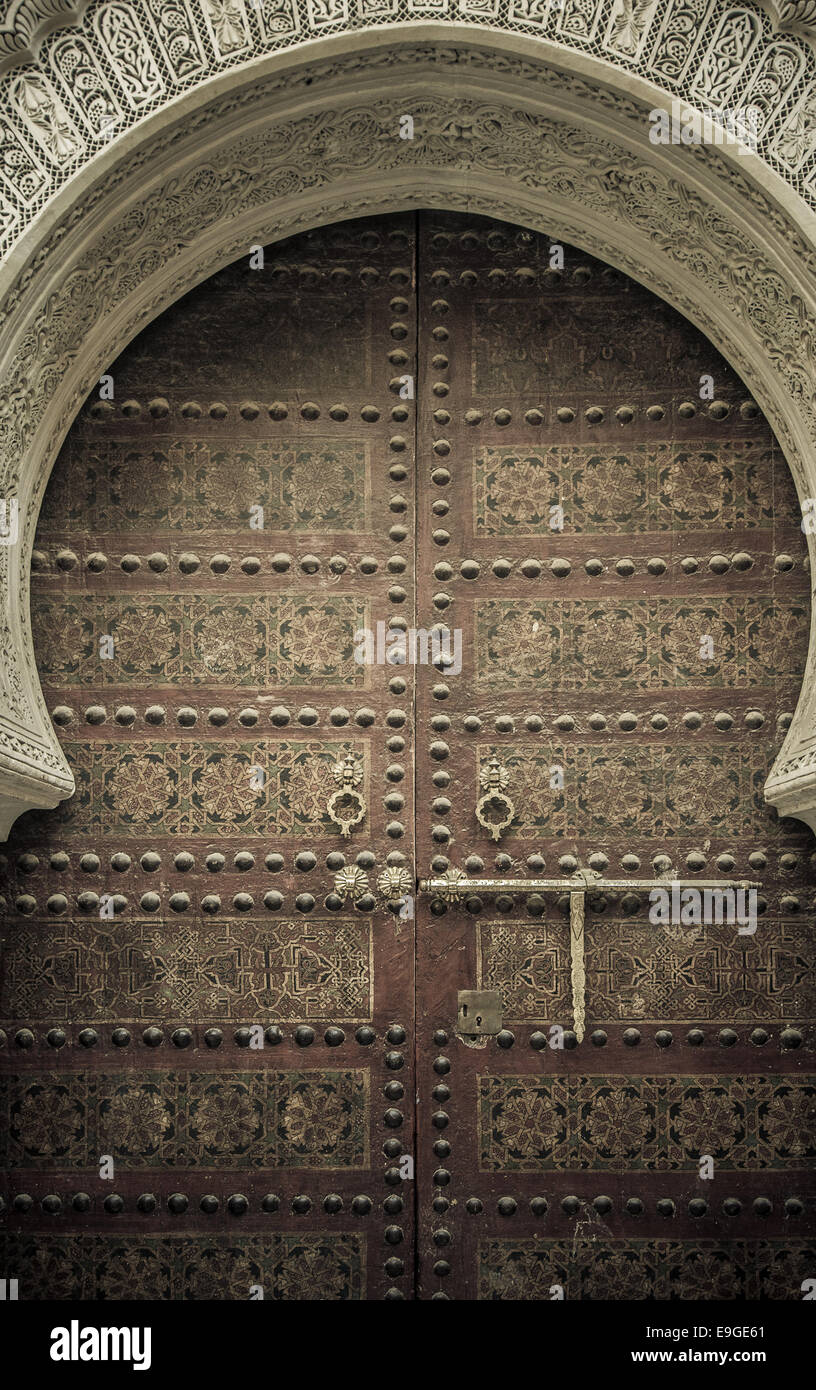 Ancient doors, Morocco Stock Photo