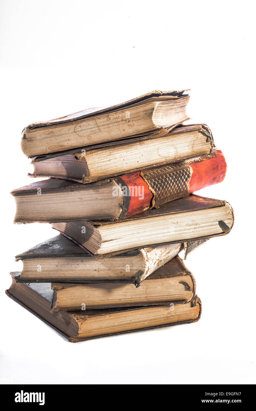 Old Books in a pile Stock Photo - Alamy
